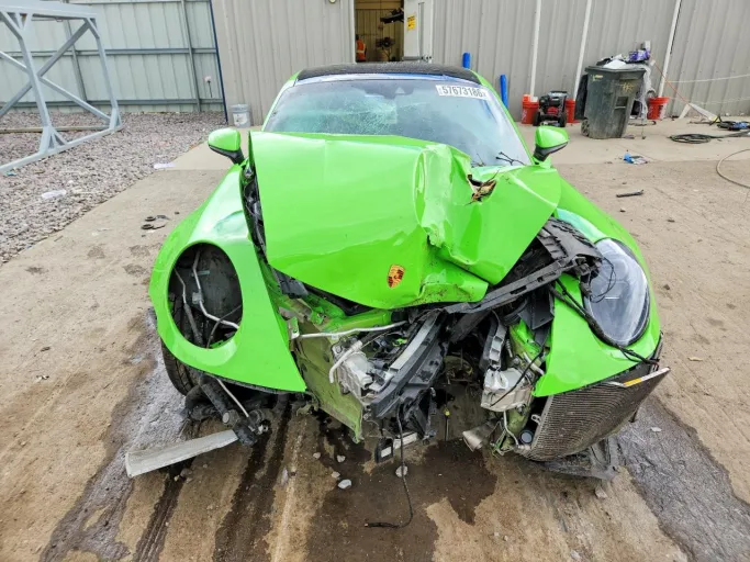 2020 Porsche 911 Carrera S — collision damage, reported by @alexpinson5